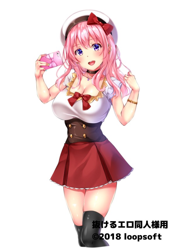 自分大好きな女配信者のイラスト